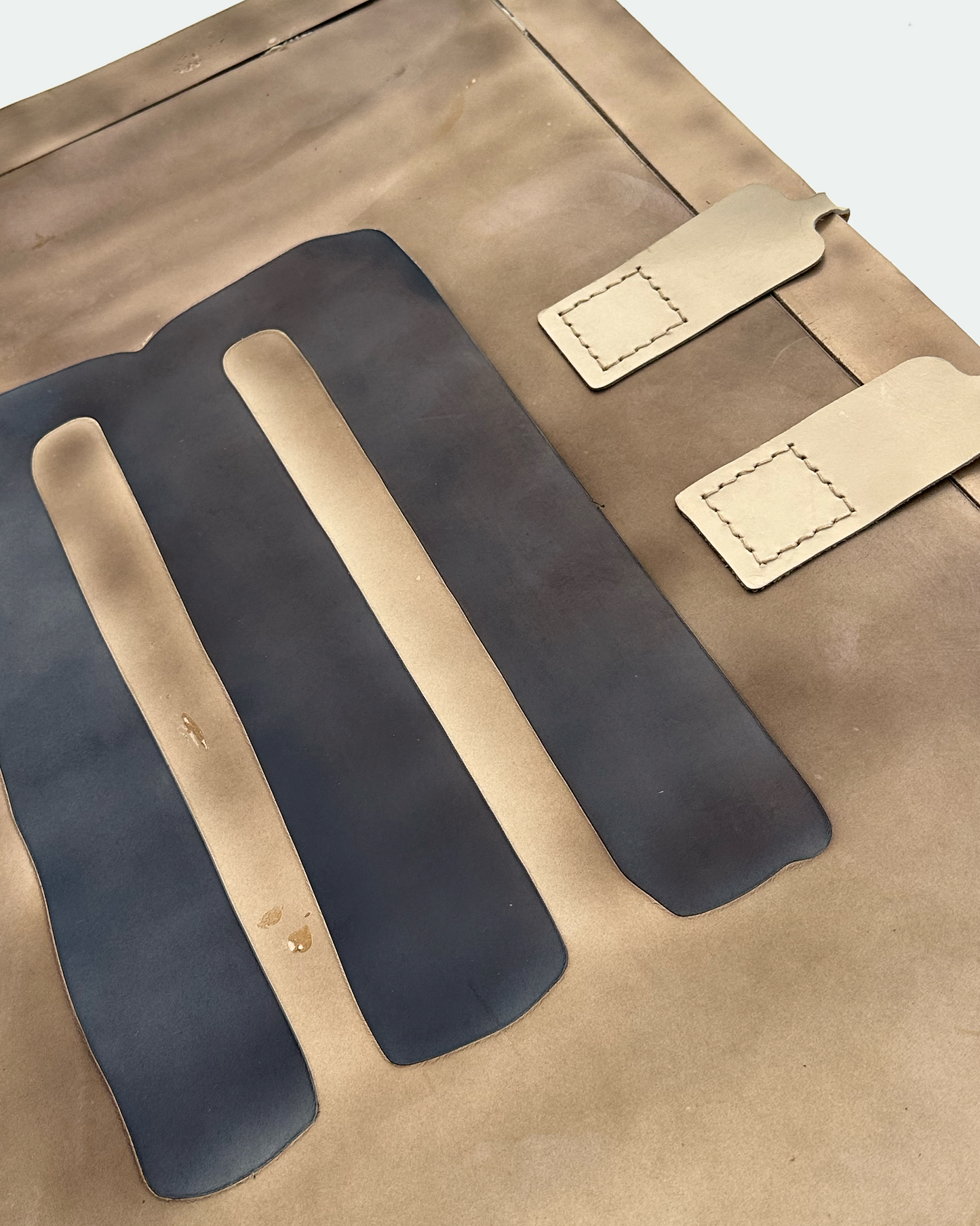 Leather Folding Backgammon Board