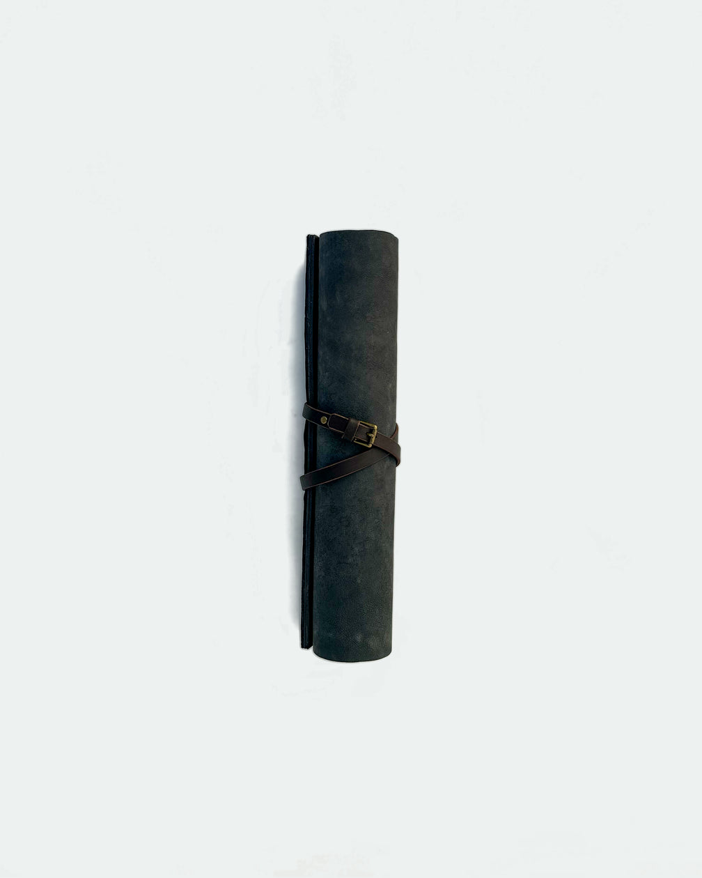 The Drifter 26, a leather backgammon board. USMC black leather with cream and Havana cigar points. View 2.