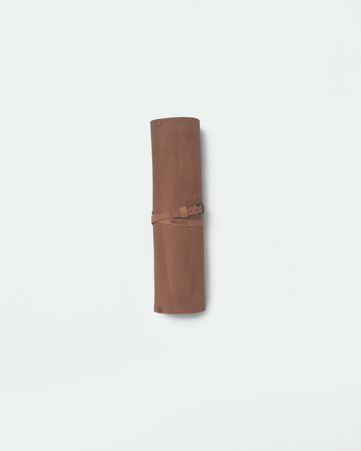The Drifter 22, a leather backgammon board. Green leather with black antique and natural points. View 2.