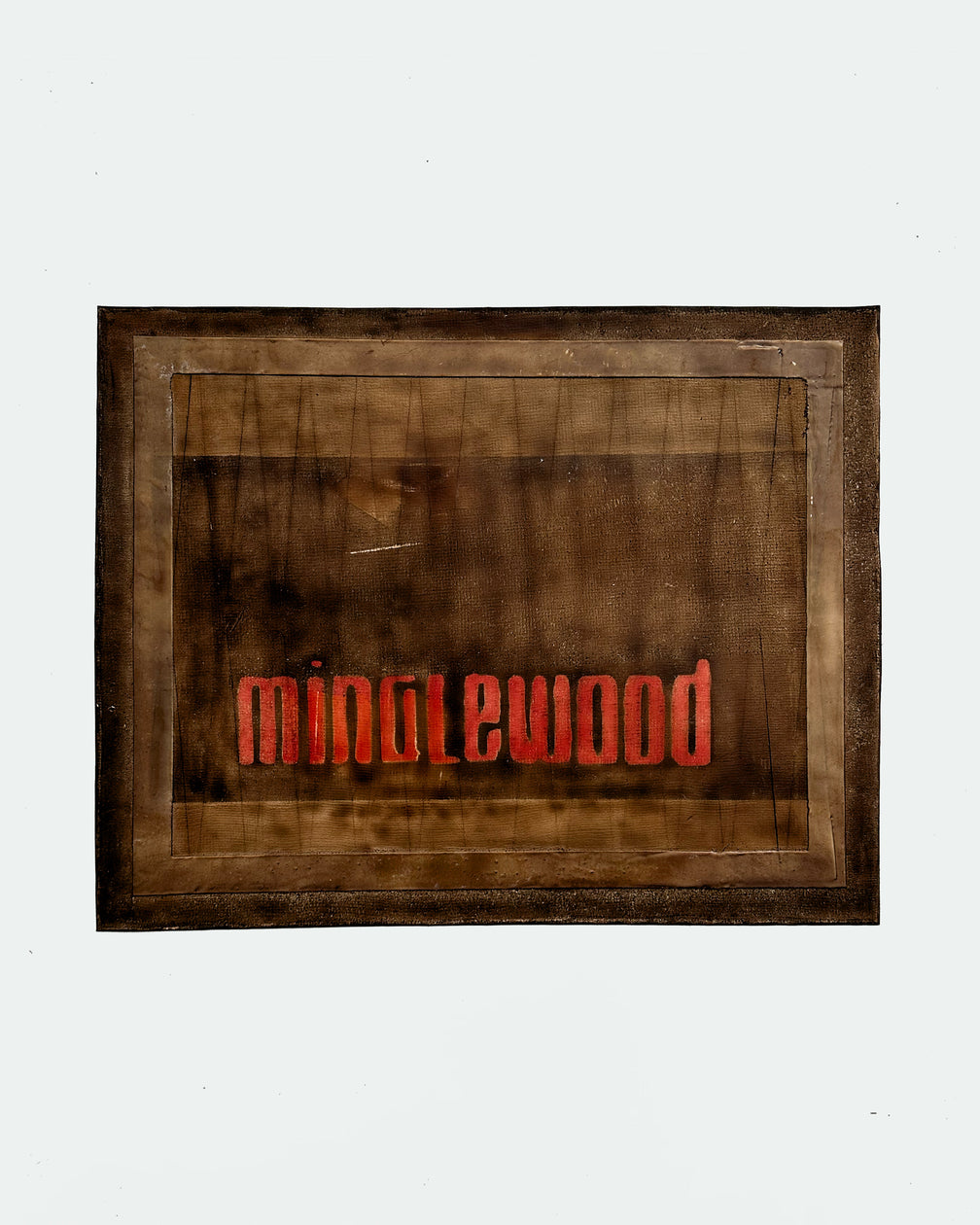 The Drifter 26, a leather backgammon board. Spanish brown leather with red and show brown points. View 6.