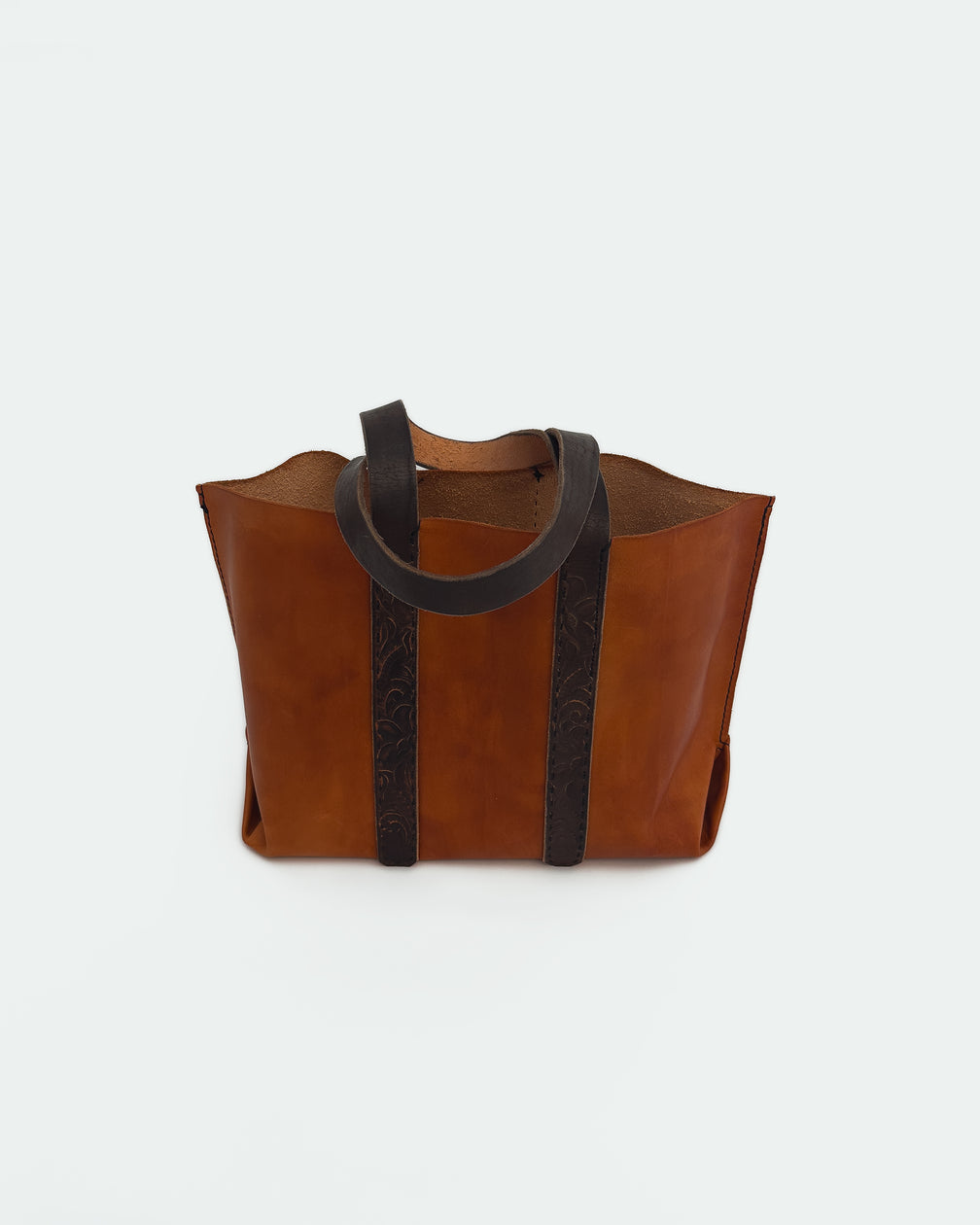 The Tote — Spanish Brown, Black & Black, front
