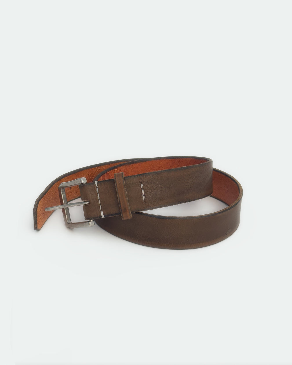 The Belt — Show Brown & White, front