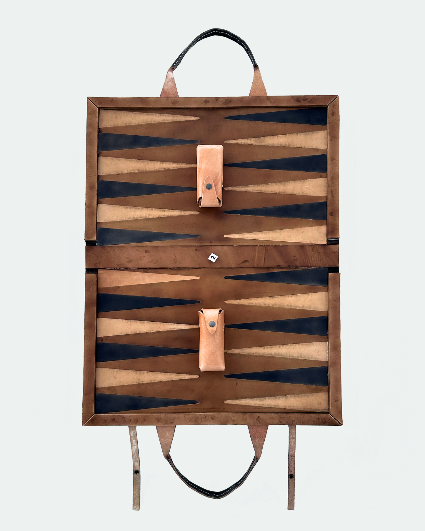 Leather Folding Backgammon Board