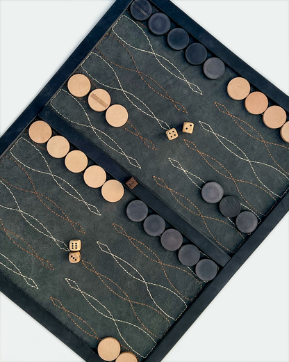 Saddle Stitch Backgammon Board